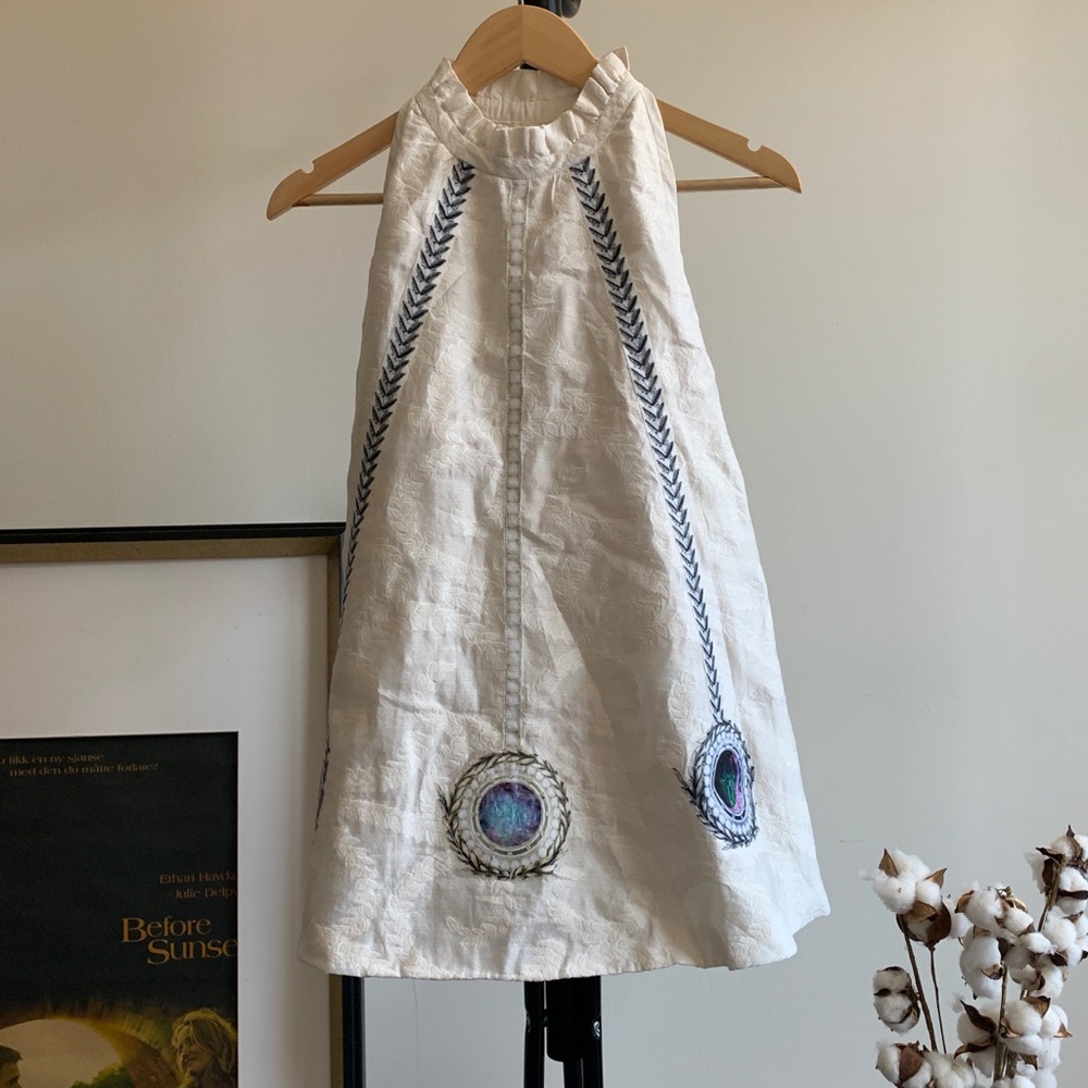Cute White embroidered dress